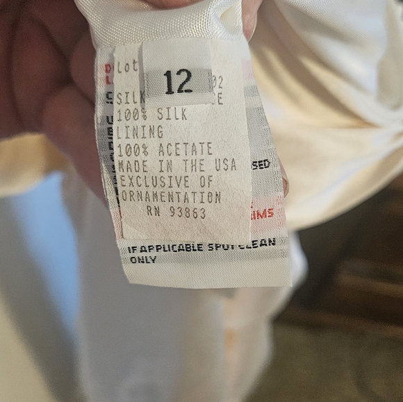 Vintage Jim Hjelm Silk Charmeuse Wedding Gown - Picture 5 of 7